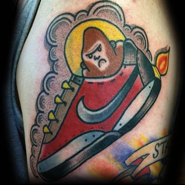 Creative Bigfoot Tattoos For Men