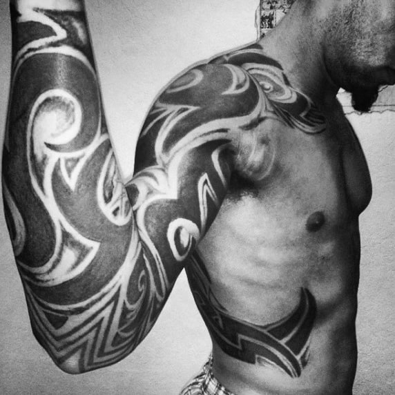 Creative Mens Full Sleeve Tattoos Tribal