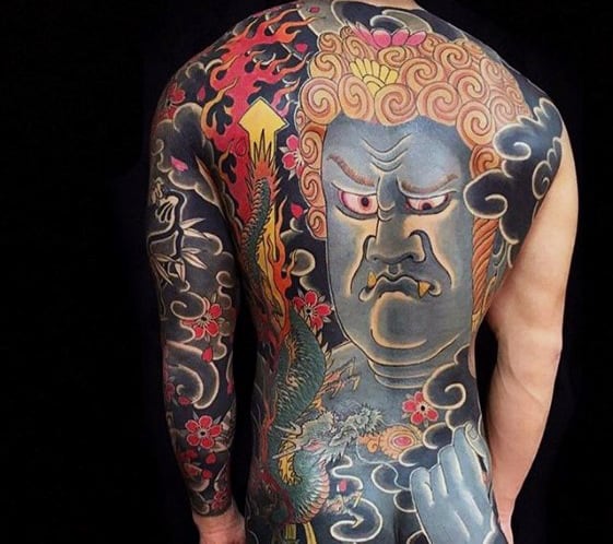Creative Mens Japanese Back Tattoo Ideas