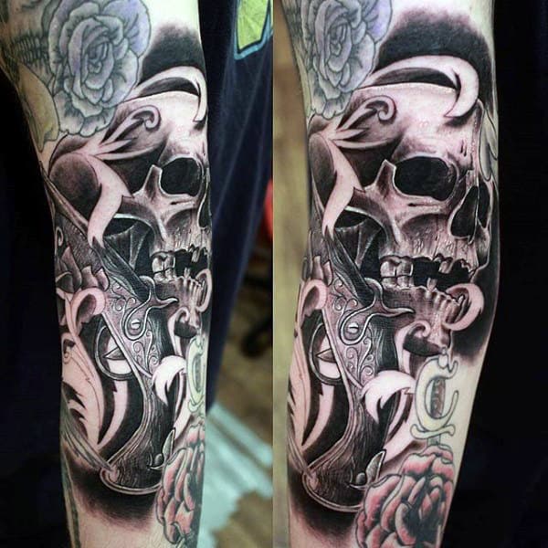 Creative Men's Tattoo Pirate Ship Sleeves