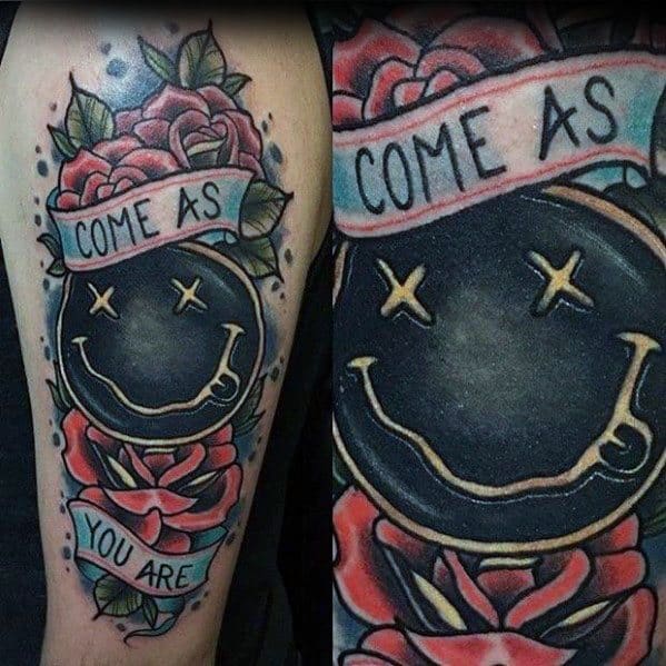 Creative Nirvana Tattoos For Men