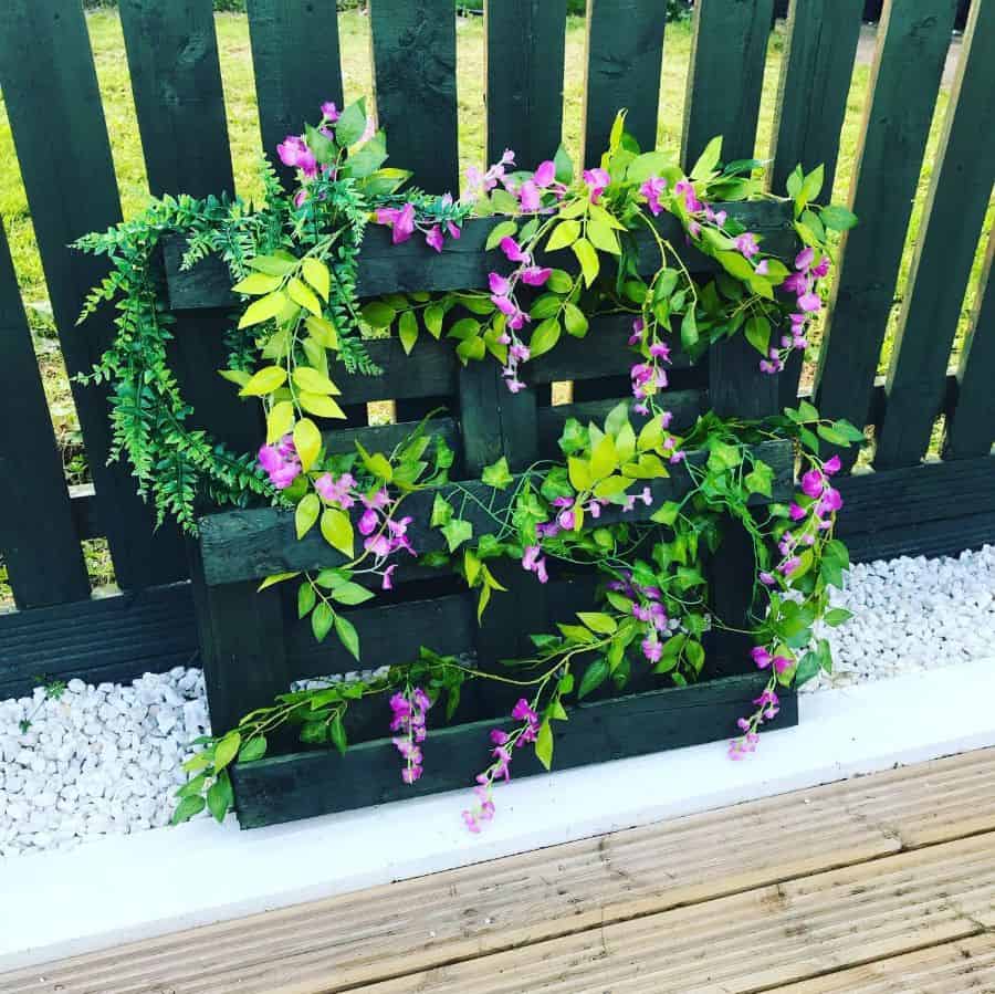 small creative pallet flower garden 