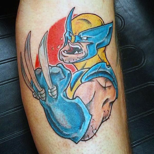 Creative Small Mens Wolverine Arm Tattoos