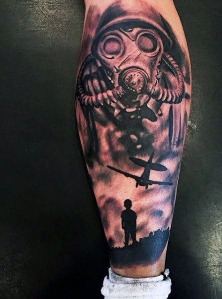 Creative War And Military Tattoo Designs For Men