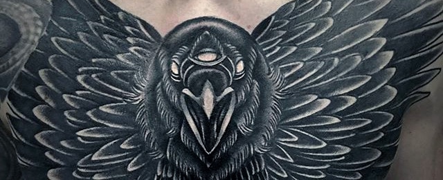 Crow Tattoo Designs For Men