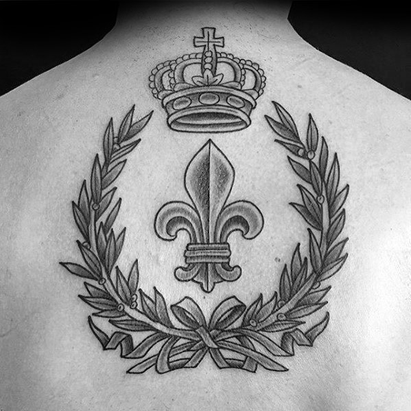 Crown Laurel Wreath Laurel Wreath Male Tattoo Ideas On Back