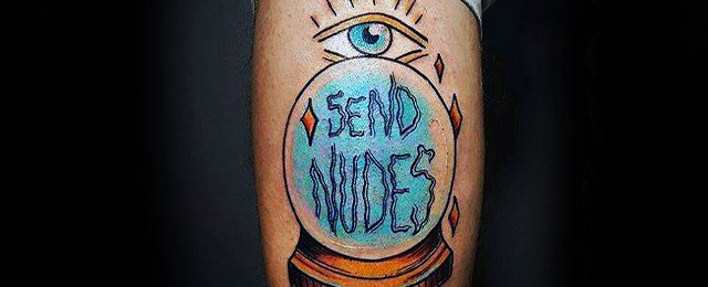 Crystal Ball Tattoo Designs For Men