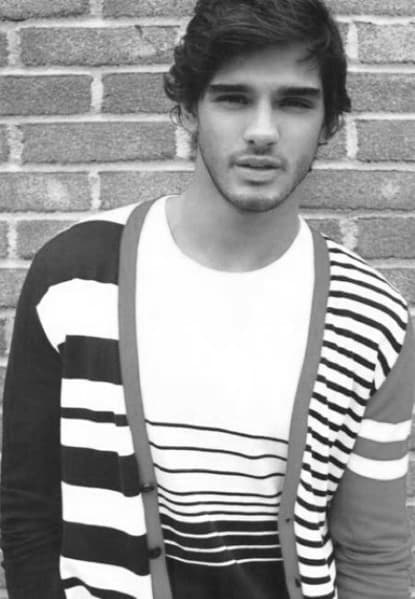 Young man with dark hair