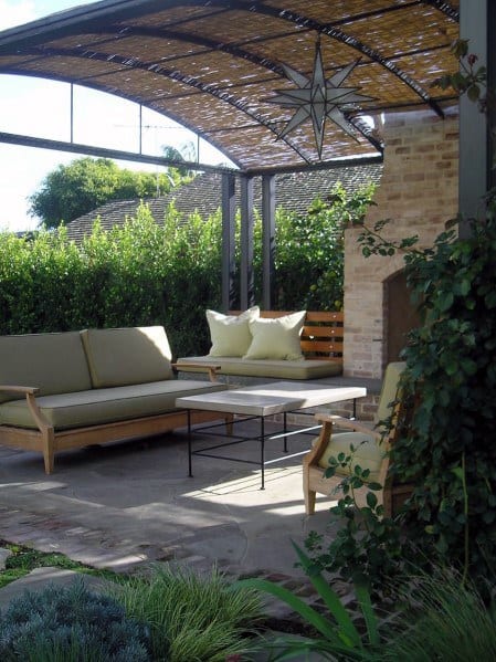 curved design ideas for patio roof