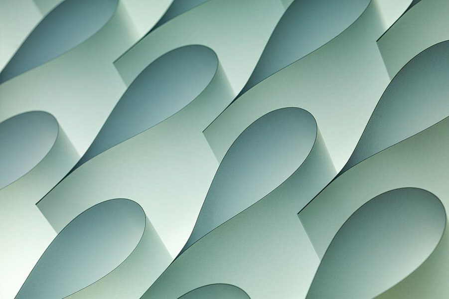 curved shape in macro image of turquoise