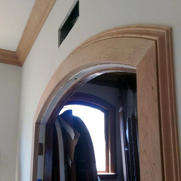 Curved Wooden Door Molding Trim Ideas