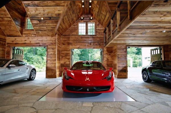 Custom Garage Floors In Luxury Home