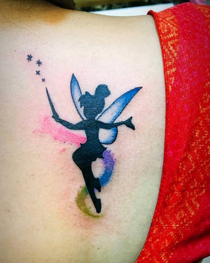 Cute Color Fairy Tattoo
