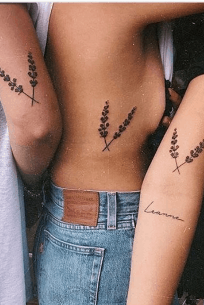 Cute Flower Friendship Tattoo