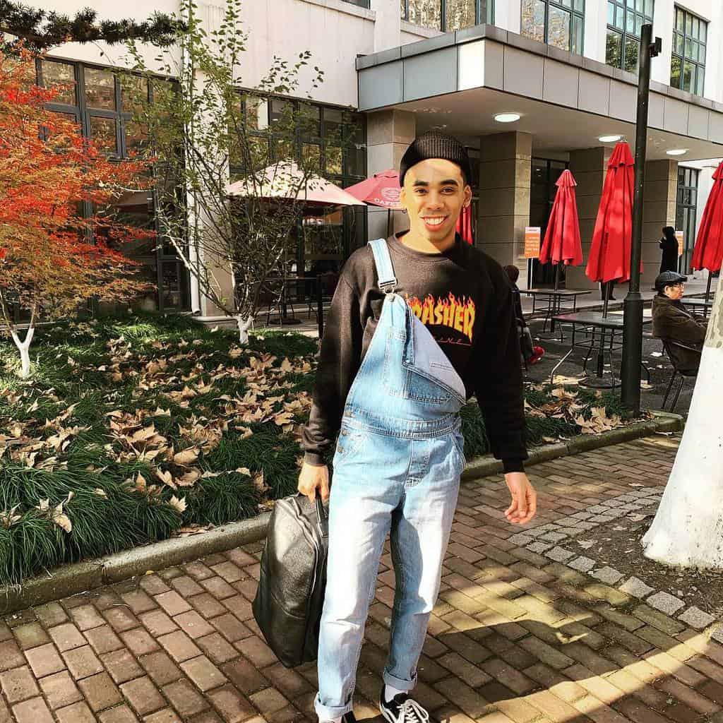 Cute Street Style Denim Overall