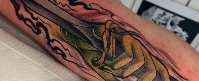 Dagger Tattoo Designs For Men