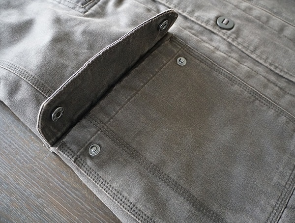 Dakota Grizzly Tripp Mens Travel Coat Bottom Snap Button Closure Pockets