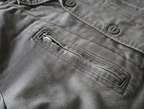 Dakota Grizzly Tripp Mens Travel Coat Closed Chest Compartment Zipper