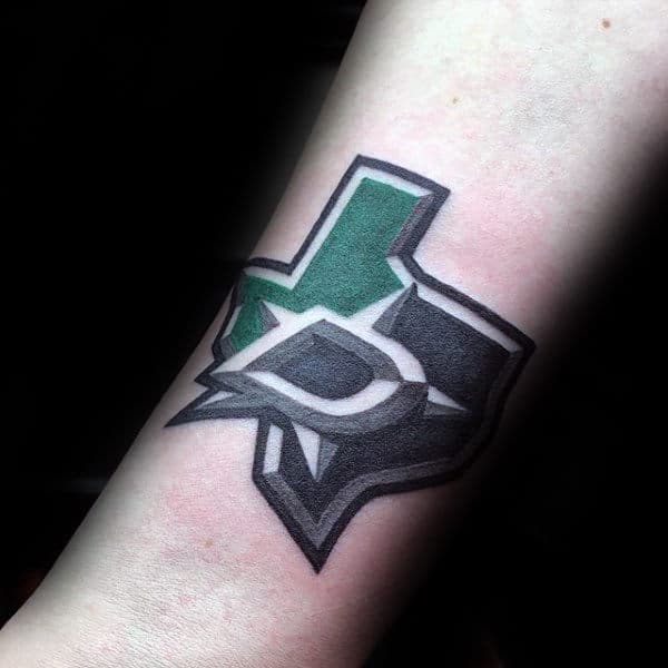 Dallas Stars Mens Hockey Tattoos