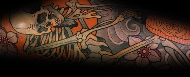 Dancing Skeleton Tattoo Ideas For Men