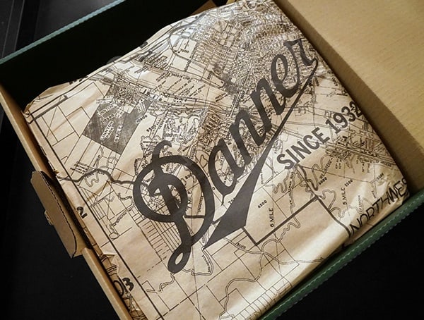 Danner Quarry Brown Alloy Toe Wedge Boots Box