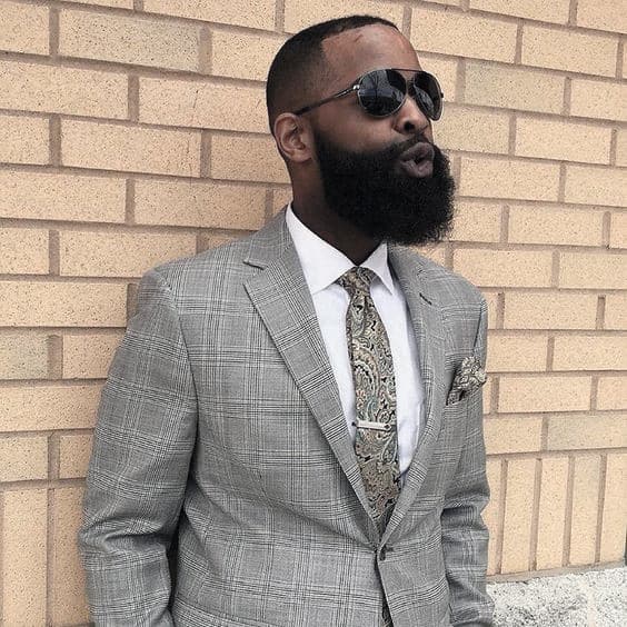 Dapper Black Mens Beard Style Inspiration