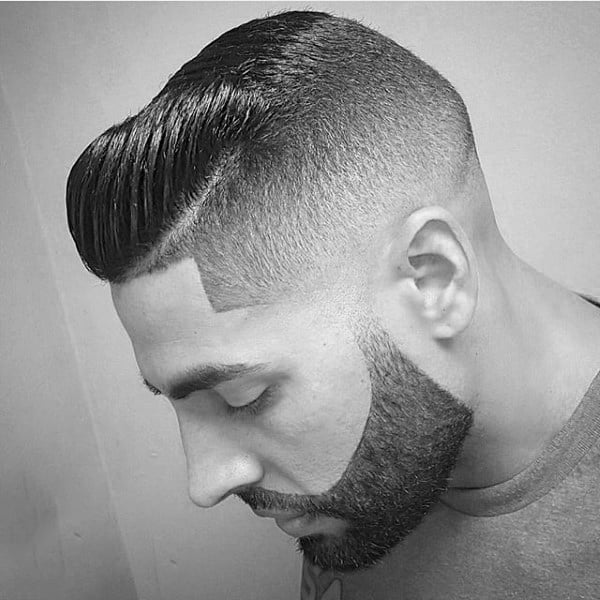 Dapper Fade Haircut With Comb Over For Guys