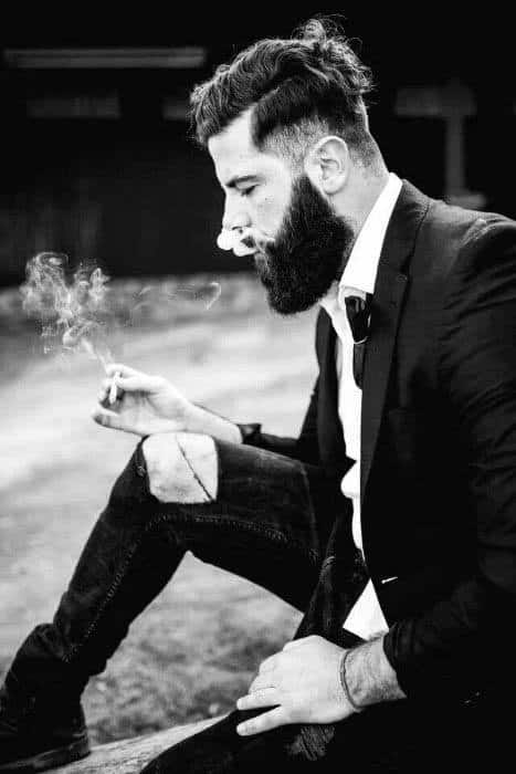 Dapper High Fade Mens Thick Hairstyle