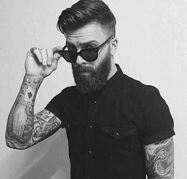 Dapper Low Light Fade Guys Haircut