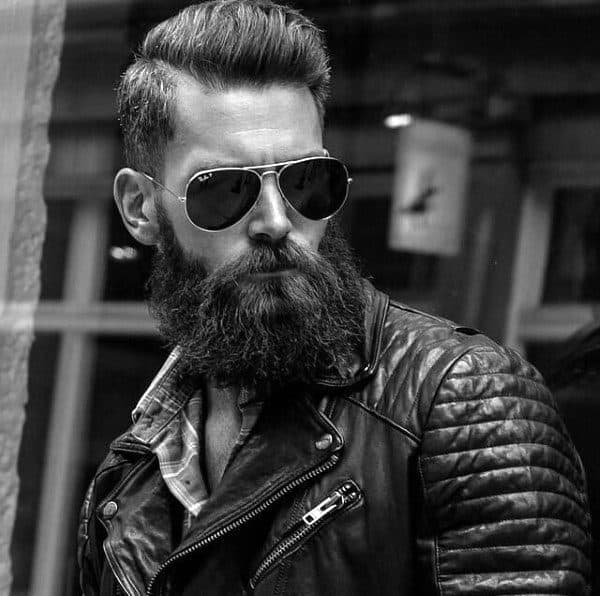 Dapper Man With Old School Haircut And Beard
