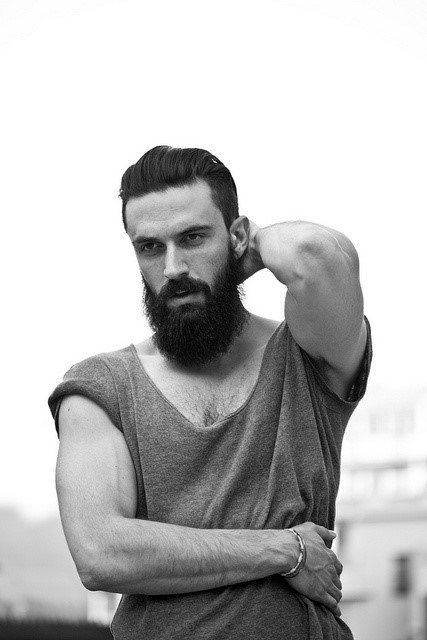 Dapper Mens Slicked Back Hair