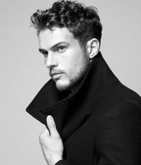Dapper Short Curly Hairstyles Mens