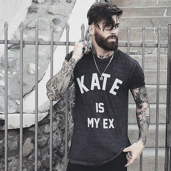 Dapper Slick Mens Beard With Medium Style