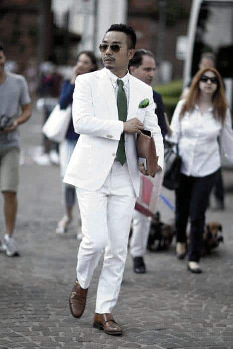 Dapper Suit Business Professional All White Outfits For Men