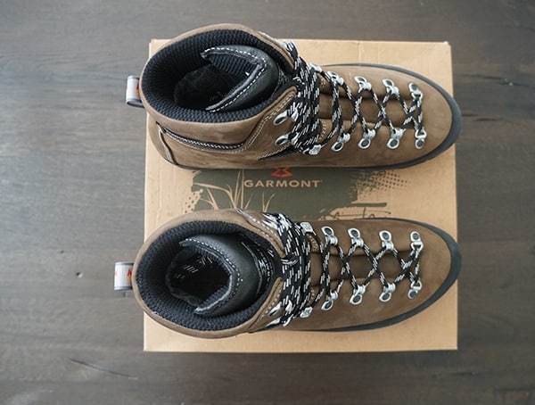 Dark Brown Mens Hiking Garmont Dakota Lite Gore Tex Boots Top View