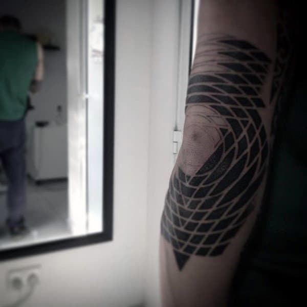 Dark Pattern Tattoo Male Forearms