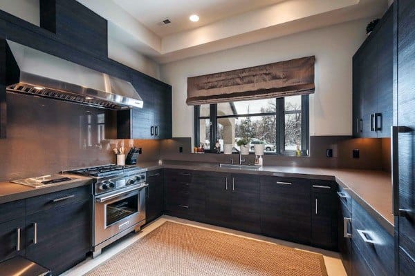 dark wood kitchen cabinet ideas