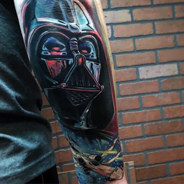 Darth Vader Masterpiece Tattoo Male Arm