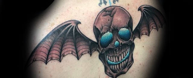 Deathbat Tattoo Designs For Men