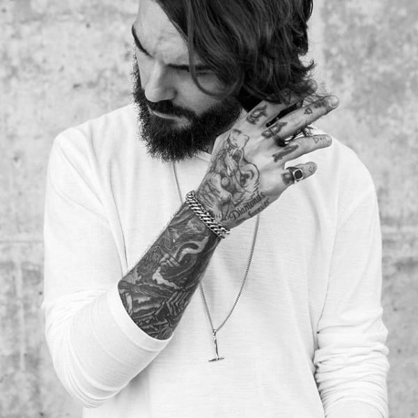 Debonair Long Length Hair For Male Surfers