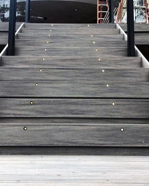 Deck Lighting Design Ideas Integrated In Stairs