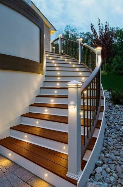 Deck Lighting Design Inspiration For Stairs And Post Caps