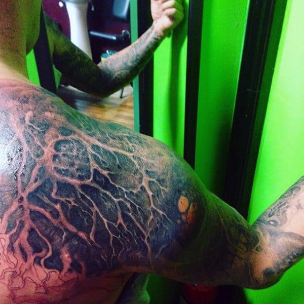 Demon Head Mens Tattoo