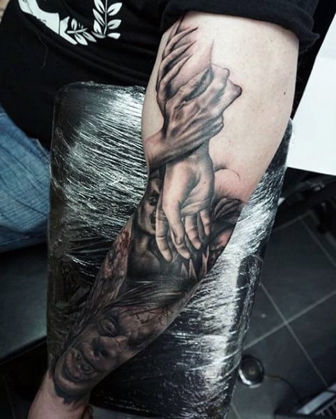 Demon Hunter Tattoos On Guys