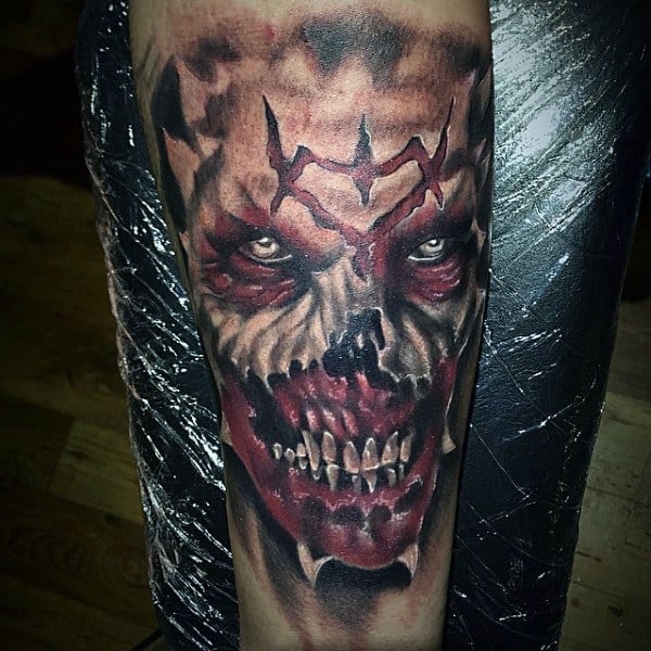 Demon Skull Tattoos For Men