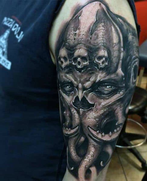 Demonic Mens Tattoos Designs
