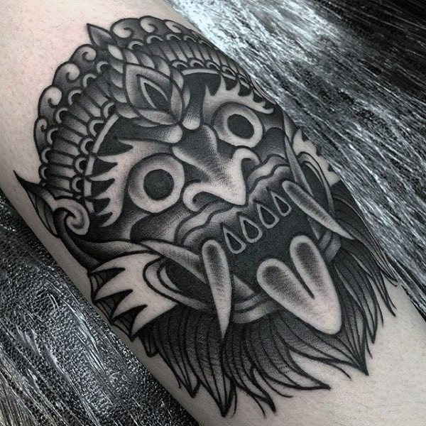 Demonic Skull Tattoos On Man