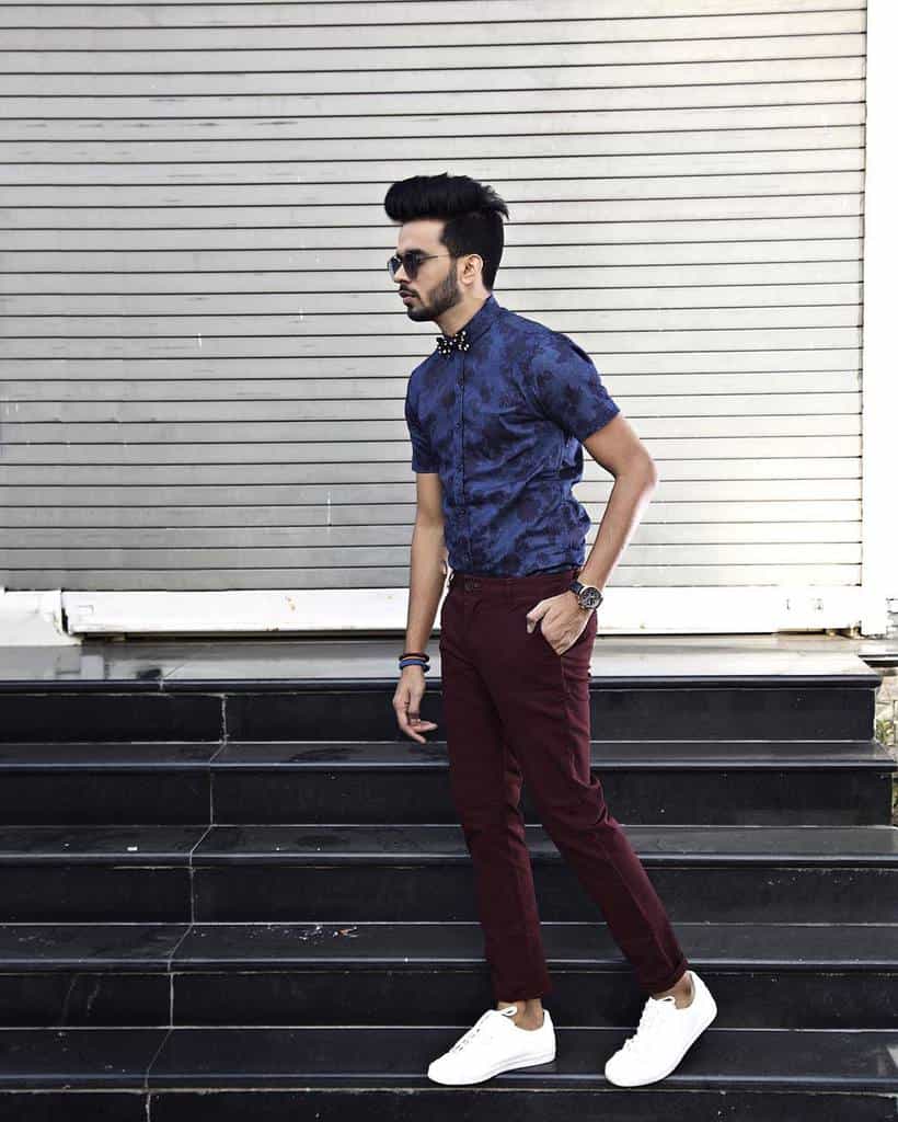 Denim Printed Mens Style Fashion