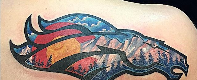 Denver Broncos Tattoos For Men