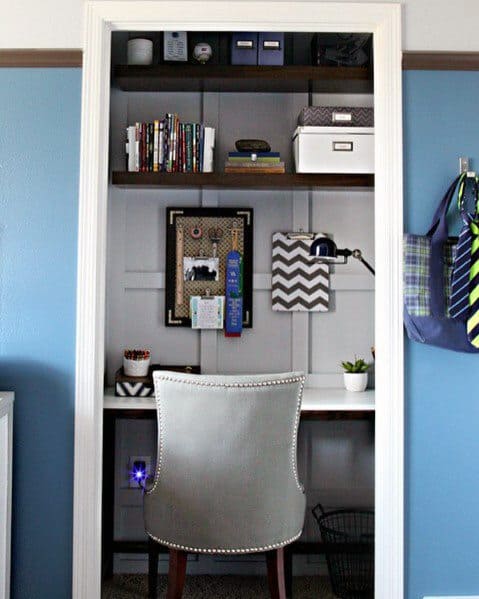 closet office nook 